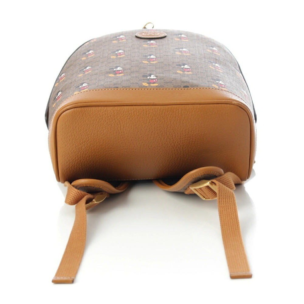 Gucci Disney GG Supreme Leather Mickey Mouse Interlocking Backpack Daypack Beige - Picture 5 of 10
